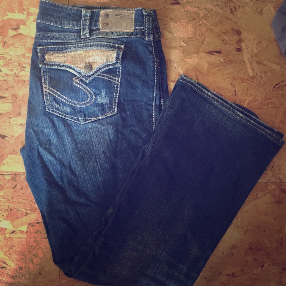 Silver jeans